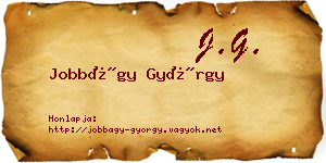 Jobbágy György névjegykártya
